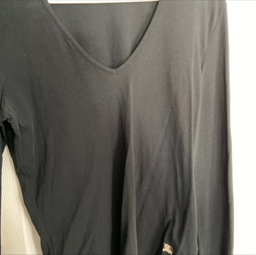 Burberry plaid patch top black large XL - Picture 3 of 7